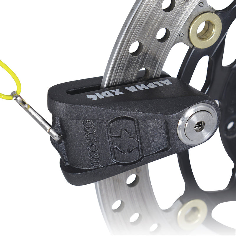 Oxford Disc Brake Lock Alpha XD14 -levylukko - Ø14mm musta