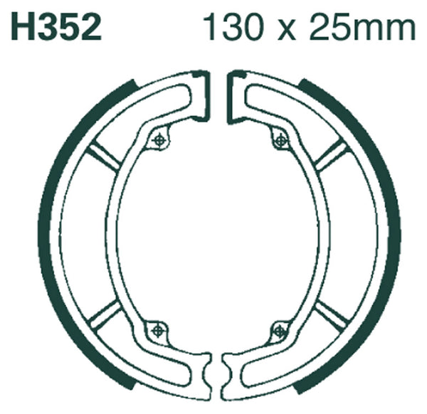 EBC BRAKE SHOE default H352