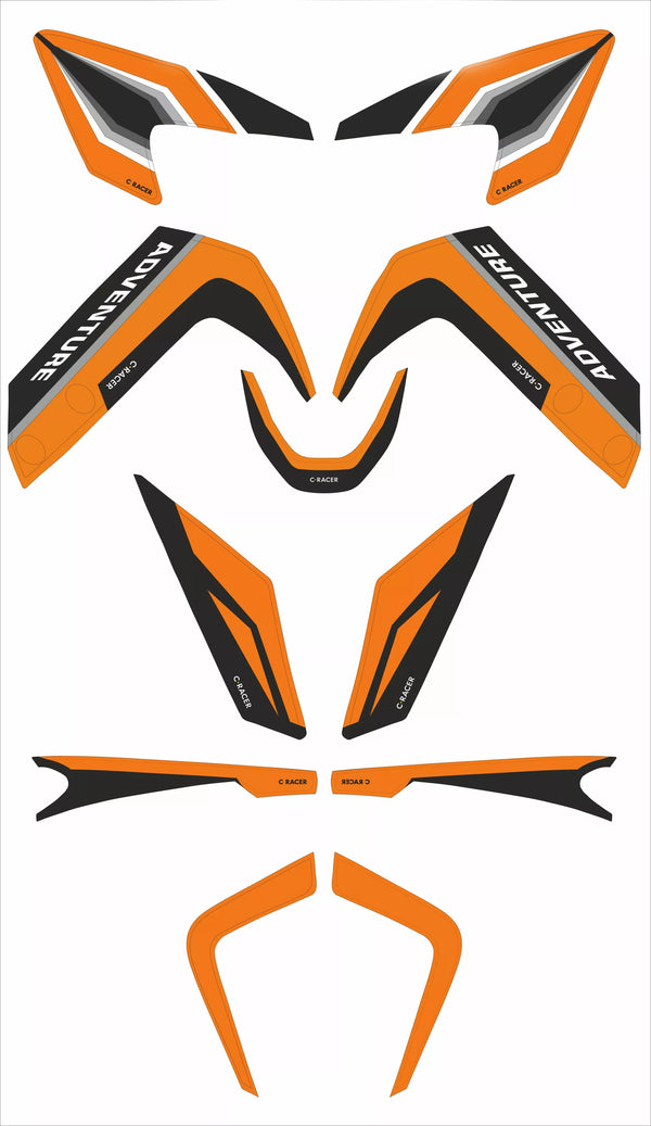 C-Racer Sticks Kit KTM390ADV BK STKTM390ADV-O