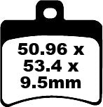 EBC BRAKE PAD SFA ORG -Skootteri SFA298