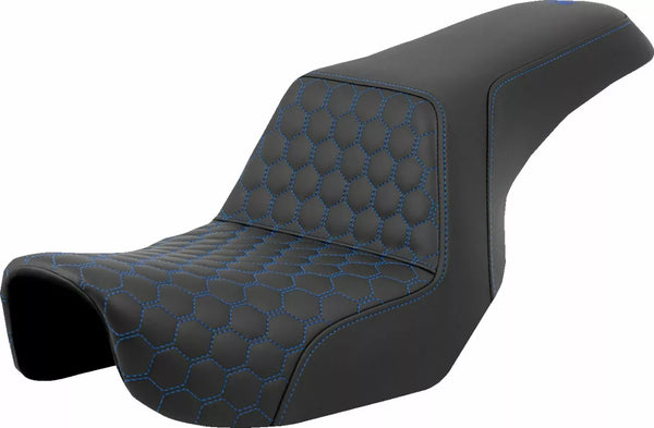 Saddlemen Seat askel ylös HC Blue Stitch 806-04-17701