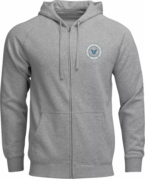 Thor Hoodie Zip Up Badge HTR Grey L 3050-7025