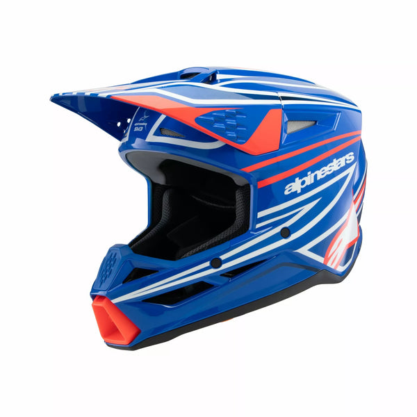 Alpinestars (MX) -kypärä YTH SM3 Wurx Blue/Red/W 8302125-7312-Sym