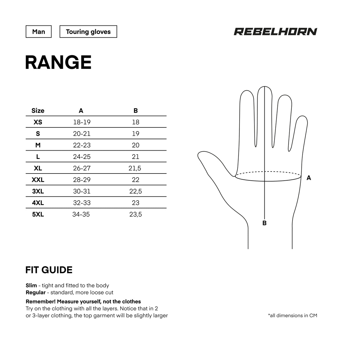 Rebelhorn MC Gloves Range Black /Flu