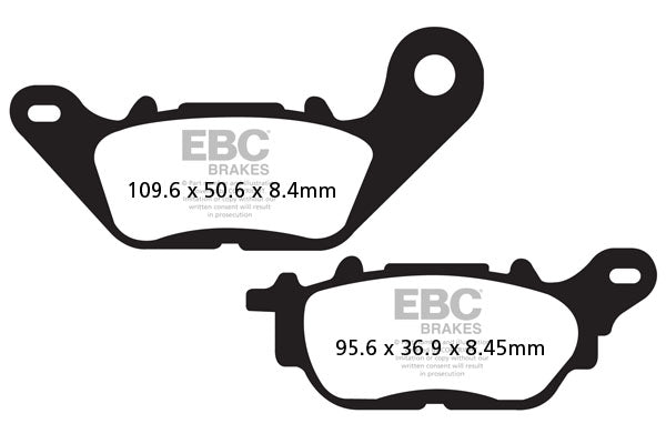 EBC BRAKE PAD FA SEE Organic FA464