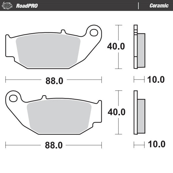 Moto-Master Brake Pad Ceraamic 410604