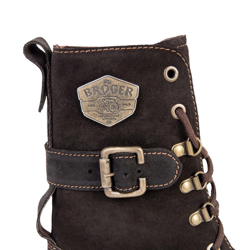 Broger unisex MC saappaat Ohio Brown