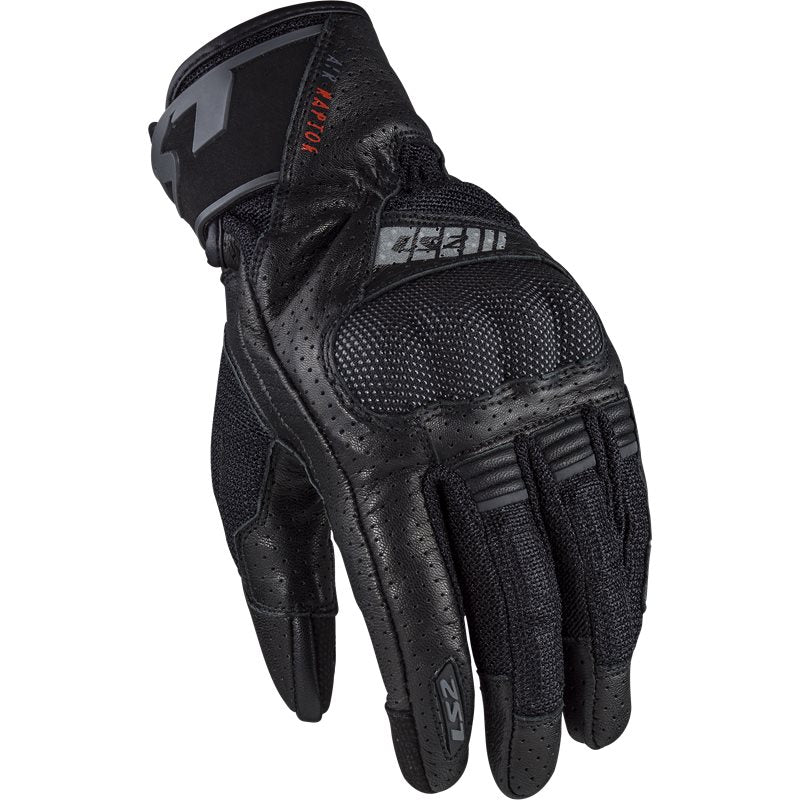 LS2 MC Gloves Air Raptor Black