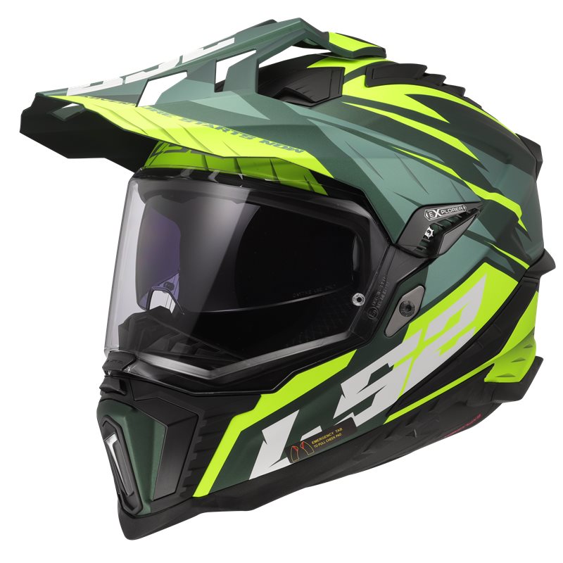 Kypärä LS2 MX701 Explorer Srire Green/Keltainen