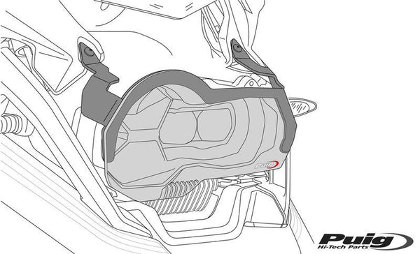 Ajovalojen suojelija BMW R1300GS 23- c/Clear