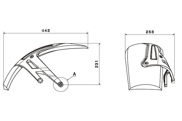 Takaosat BMW R1200R/RS 18-/R1250/RS 19- C/BLAH