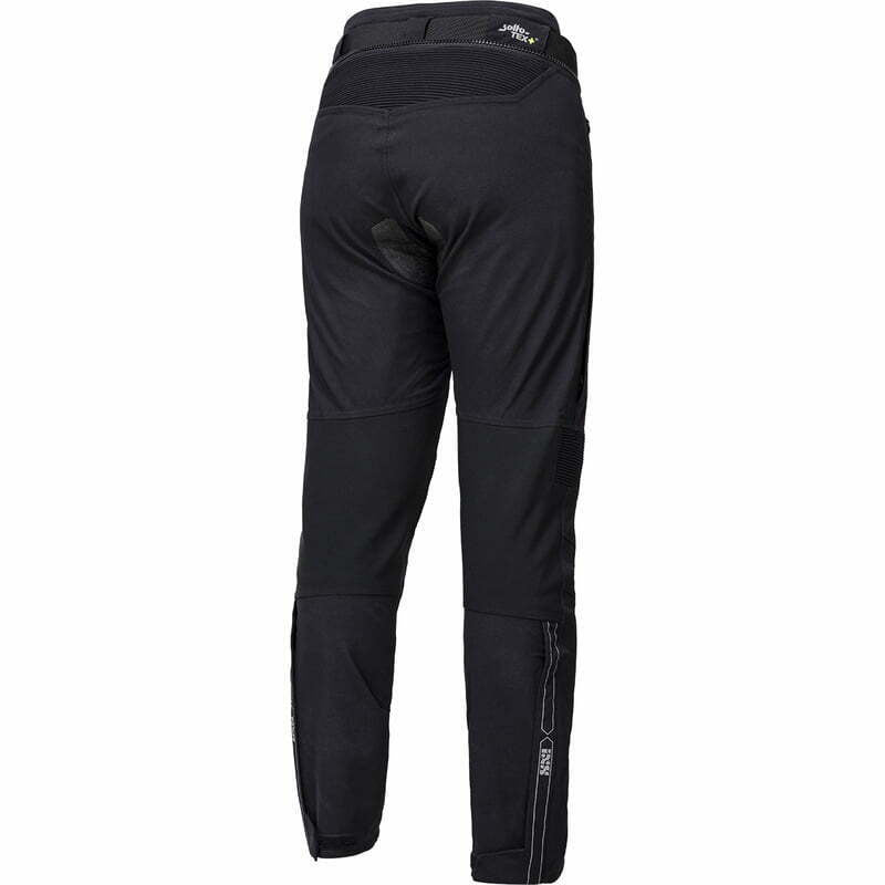 ixs lady laminated textile mc-pants st plus black