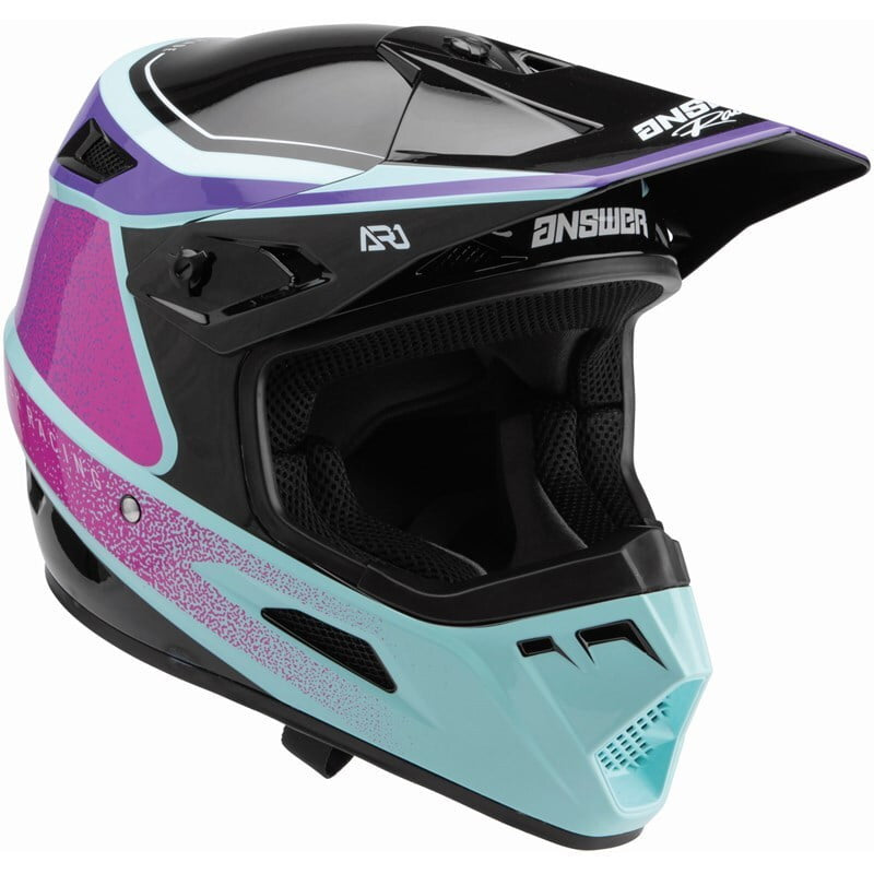 Answer Cross MC Helmet AR1 VIVD Black /Purple