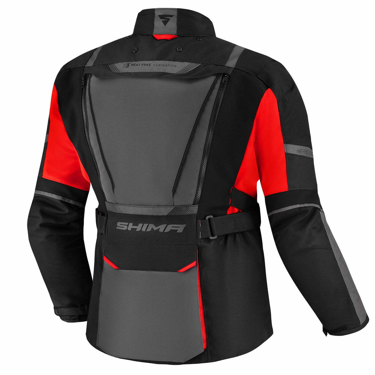 Shima Textile MC-Jacket Hero 2.0 Musta /punainen