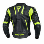 Rebelhorn mc-leather jacket fighter black /flu