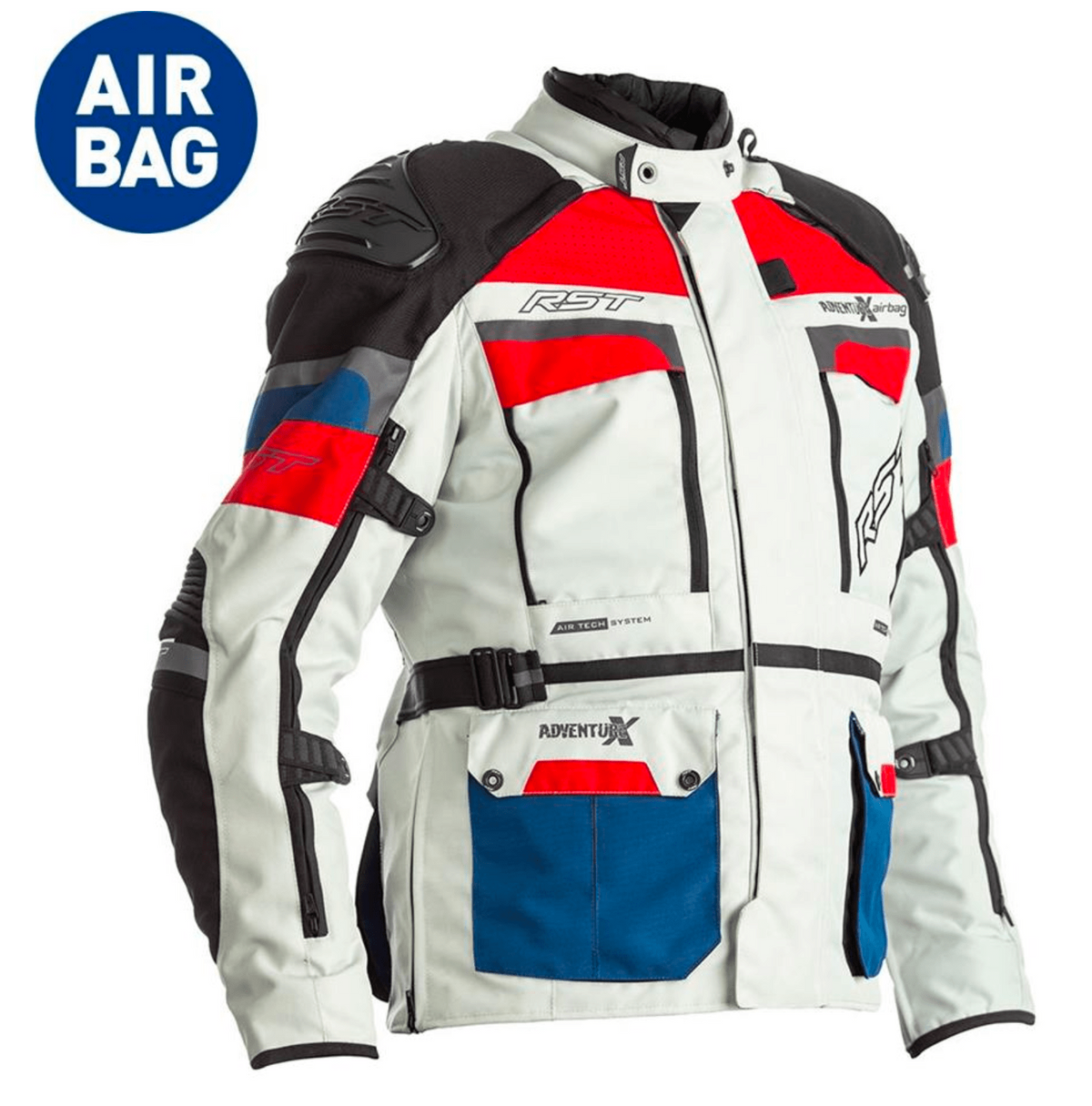 RST Airbag Textile MC jacket Adventure-X blue /red