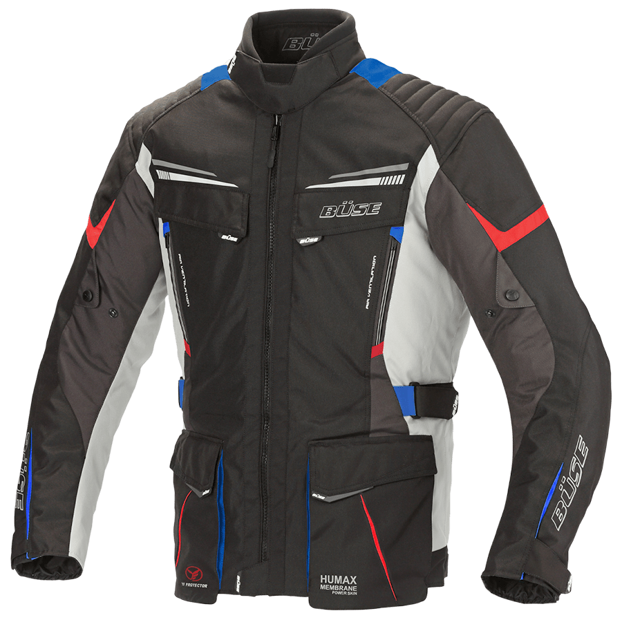 Büse Textile Mc-Jacket Lago Pro Black /Grey