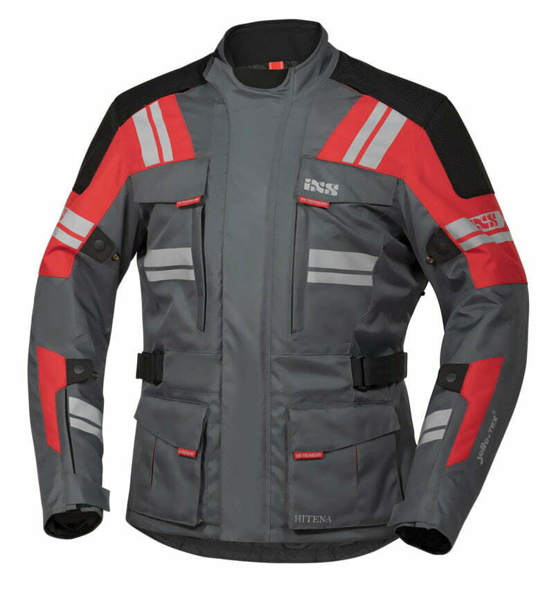 IXS Textile MC -takki Blade ST 2.0 Harmaa /punainen