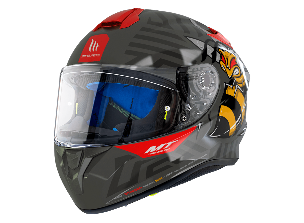 Mt Helmets Integral MC Helmet Targo Bee Rojo