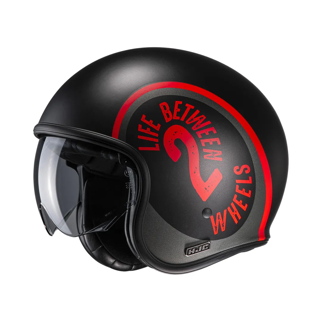 HJC OPEN MC Helmet V30 Harvey Black /Red