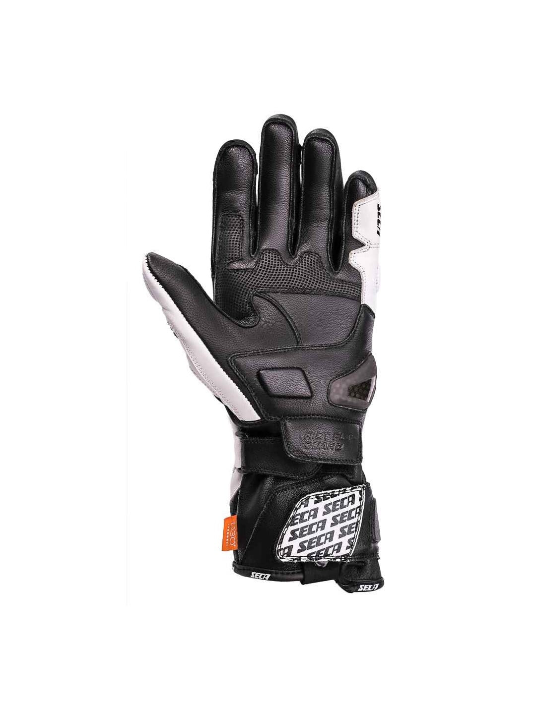 Seca Mc-Gloves Trackday Black /White