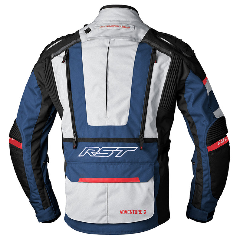 Ensimmäinen tekstiili MC-Jacket Adventure-X Grey /Red /Blue