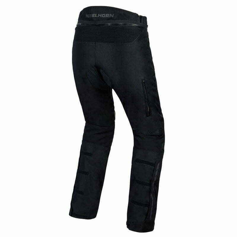 Rebelhorn pato tekstiili MC-PANTS HIKER III MUSTA /Harmaa